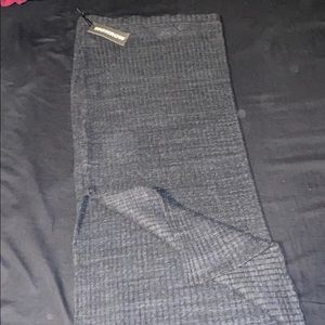 Monrow stretch rib pencil skirt with slit